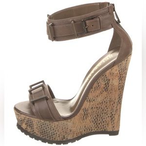 NIB Belstaff Platform Wedge Heels Size 6.5